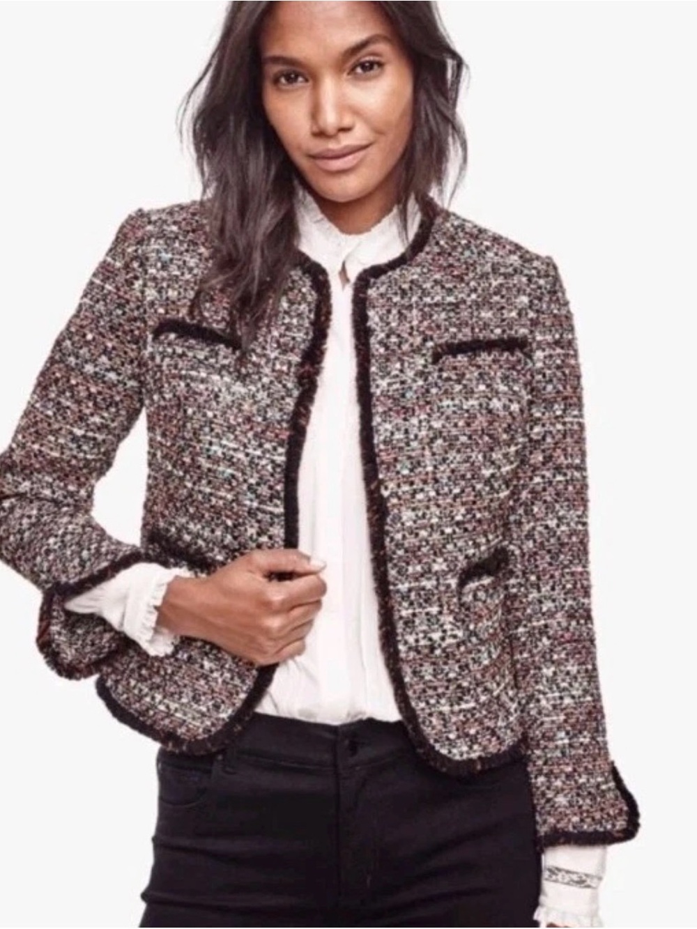 Ann Taylor Tweed Blazer size 8